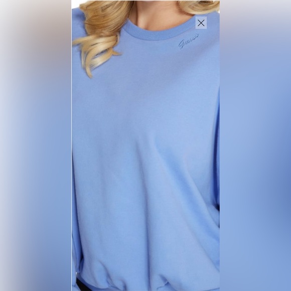 NWT GUESS Dori Oversized Sweatshirt - Picture 4 of 6